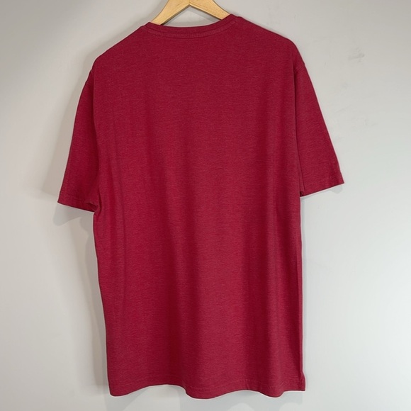 Izod Mens Short Sleeve Pocket Golf Tee Classic Fit Red Logo Crewneck Size L - Picture 8 of 10